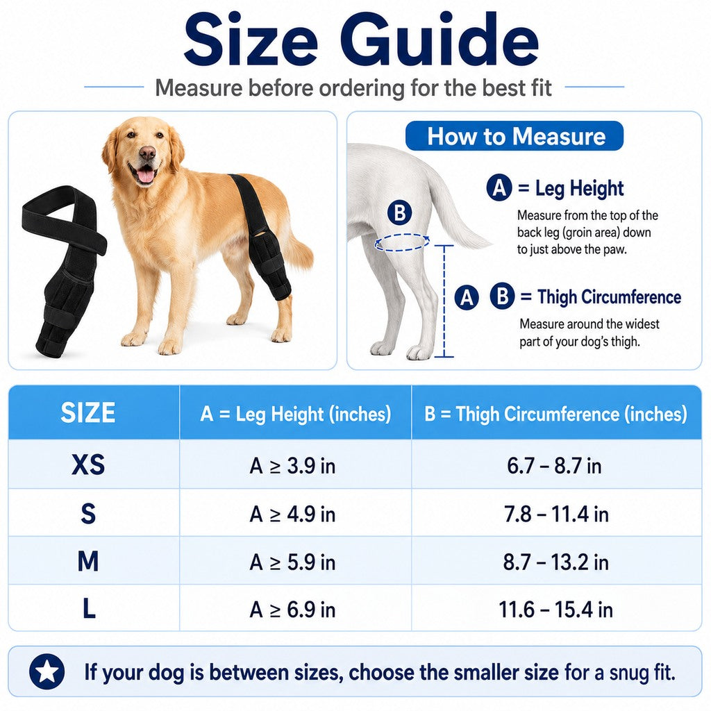 Ortekor Adjustable Dog Leg Support Brace for Daily Walks - Support for Weak Front or Hind Legs