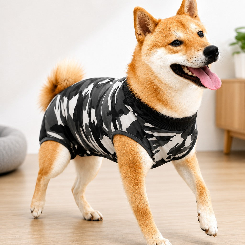 Ortekor Dog Post-Surgery Recovery Suit for Spay & Neuter - Anti-Lick Cone Alternative