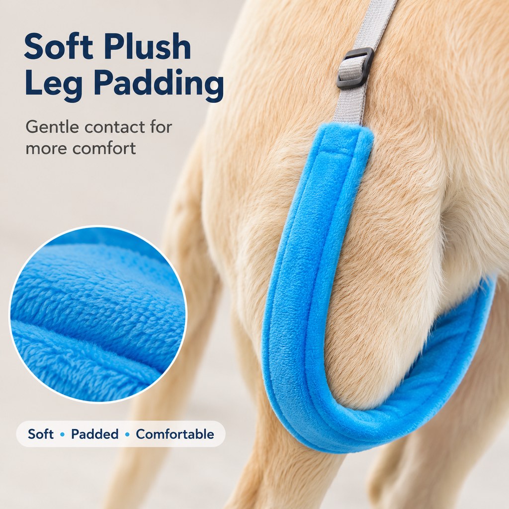 Ortekor Dog Rear Leg Lift Support Sling for Stairs & Cars - Senior Dog Mobility Support