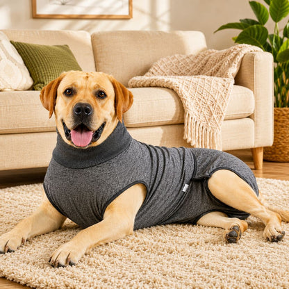 Ortekor Dog Recovery Suit with Pad Layer for Post-Surgery, Heat Cycles & Licking Protection