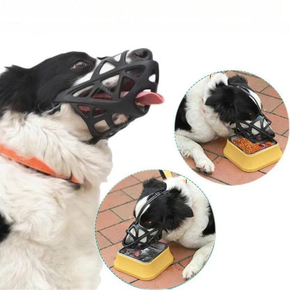 Soft Fabric Dog Muzzle for Training, Vet Visits & Grooming – Breathable Mesh Design for Small to Large Breeds – Adjustable Secure Fit
