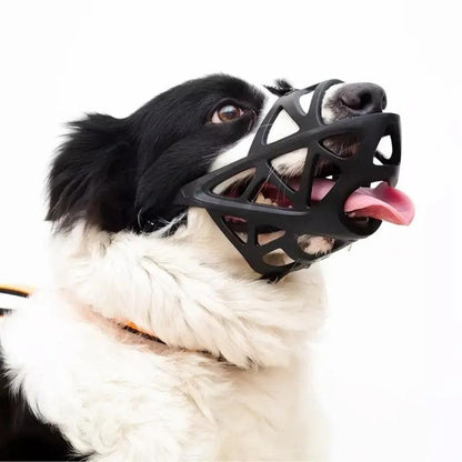 Soft Fabric Dog Muzzle for Training, Vet Visits & Grooming – Breathable Mesh Design for Small to Large Breeds – Adjustable Secure Fit