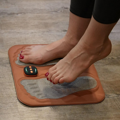Foot Nerve Stimulation Mat for Neuropathy Pain Relief | EMS Therapy Pad | Circulation Booster for Tingling Feet | Rechargeable Massager with