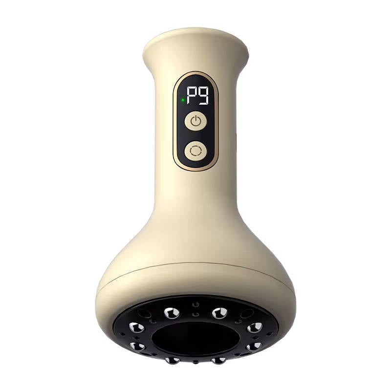 Masajeador de vacío portátil 3 en 1 con calor y pantalla LCD