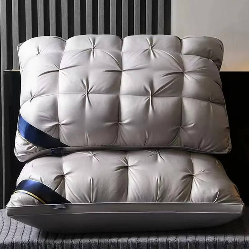 Almohadas de cama acolchadas de felpa con relleno hipoalergénico para quienes duermen de lado