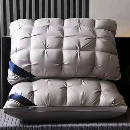 Almohadas de cama acolchadas de felpa con relleno hipoalergénico para quienes duermen de lado