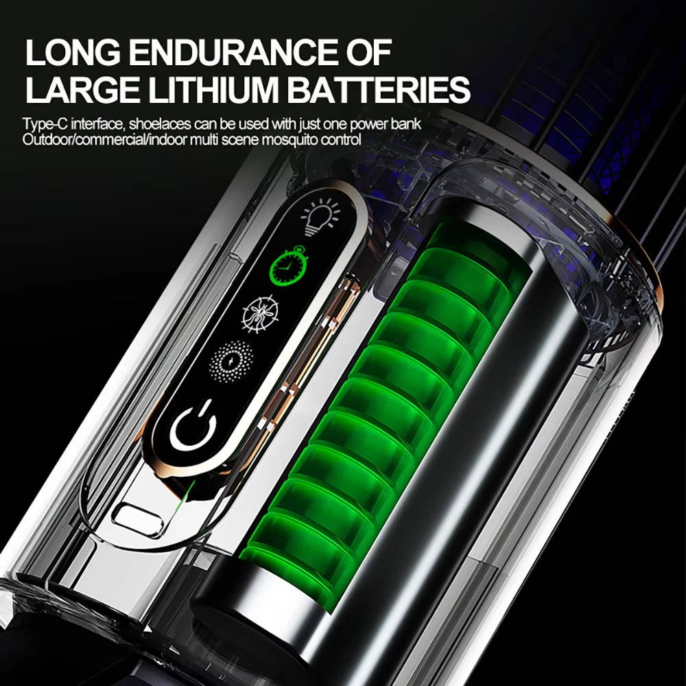 Exterminador de insectos eléctrico portátil con batería recargable USB