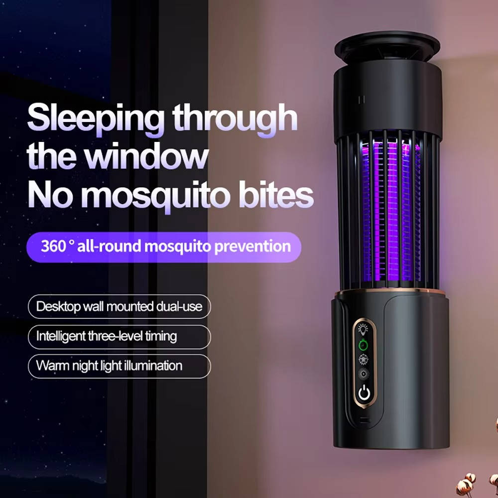 Exterminador de insectos eléctrico portátil con batería recargable USB