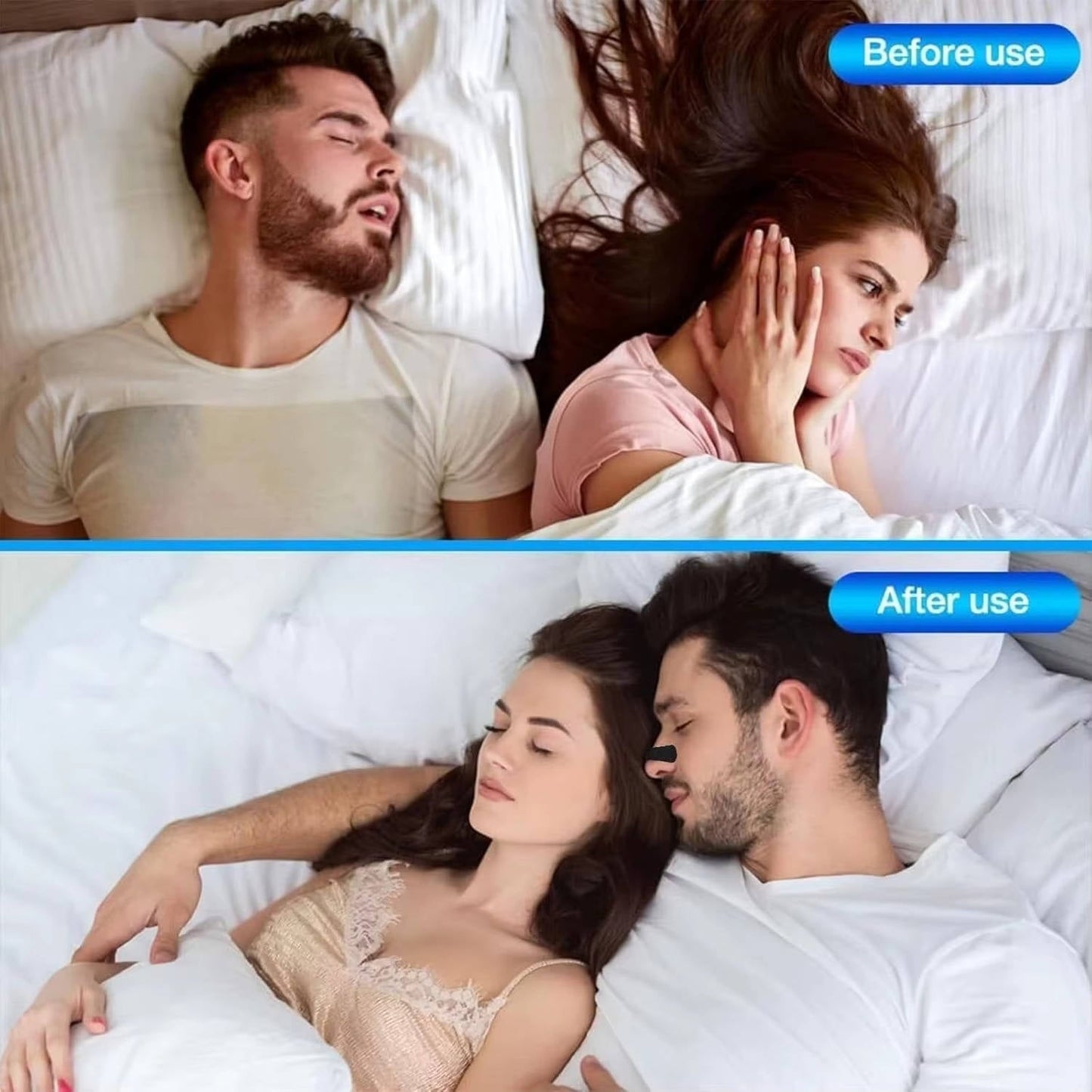 Tiras nasales cómodas para respirar fácilmente durante la noche