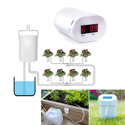 Controlador de riego AquaSmart: recargable, cobertura para múltiples plantas