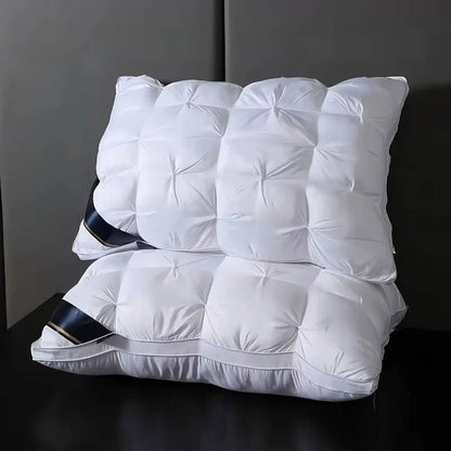Almohadas de cama acolchadas de felpa con relleno hipoalergénico para quienes duermen de lado