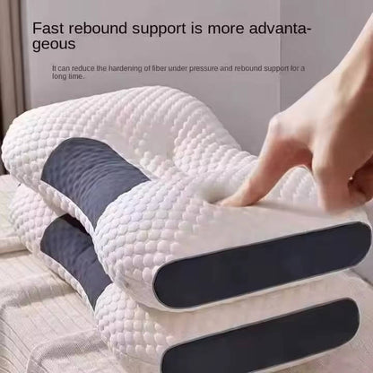 Juego de almohadas contorneadas suaves para cuello para un mejor soporte al dormir