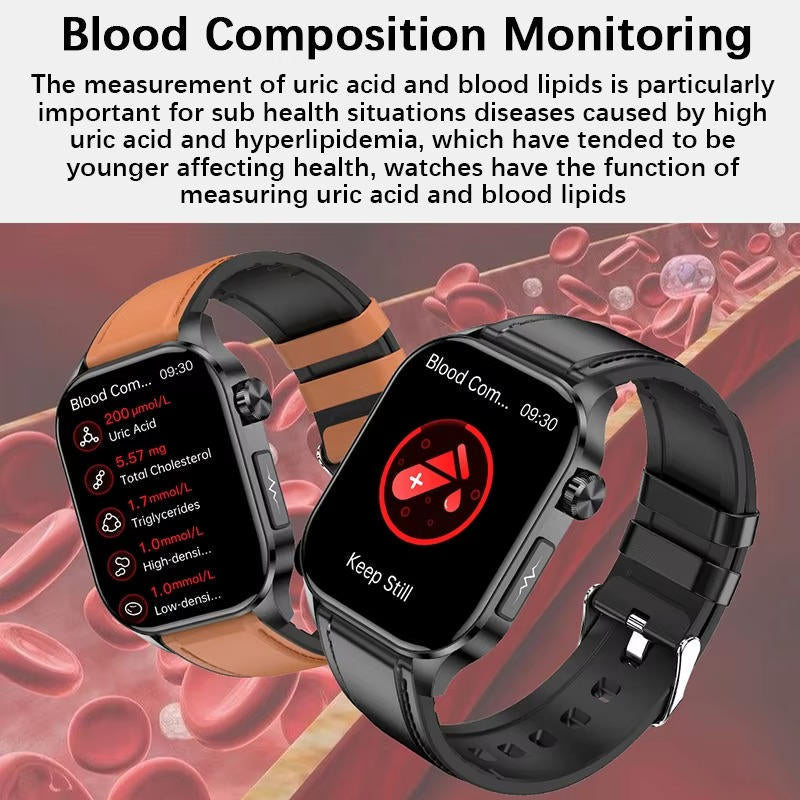 Health Guardian | Reloj inteligente para adultos mayores con monitoreo de signos vitales | Conectividad Bluetooth para su tranquilidad