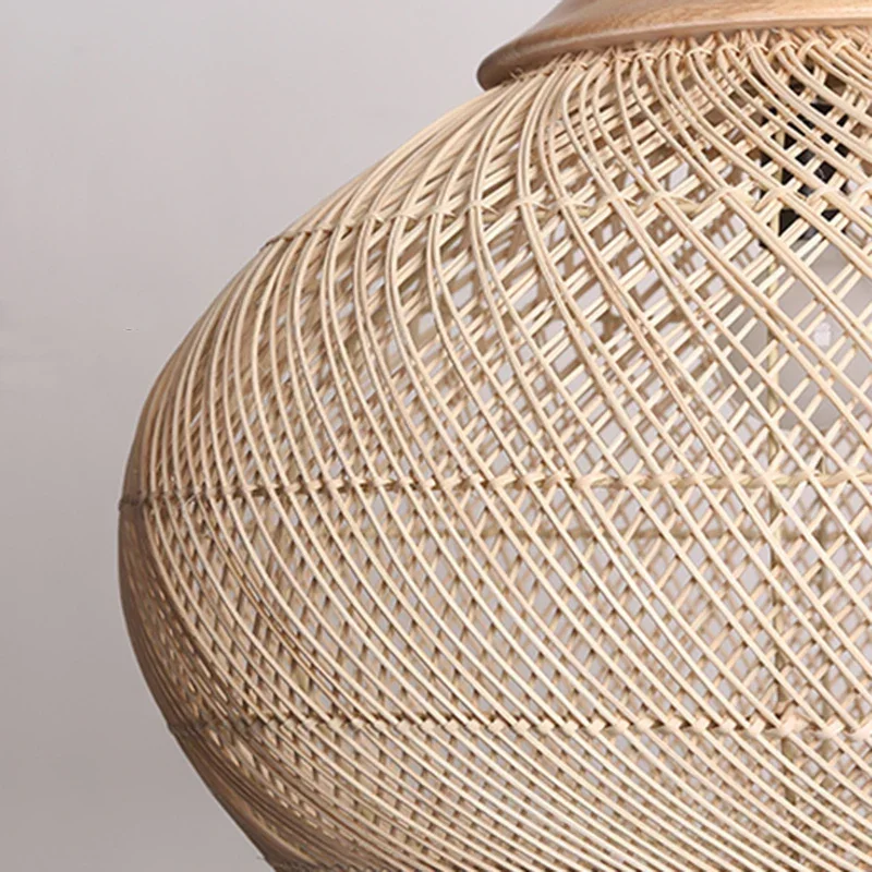 Woven Wicker Ceiling Light 20 in Natural Fiber Shade for Kitchen Island Dining Room Overhead Boho Farmhouse Organic Texture Rope Hanging Fix