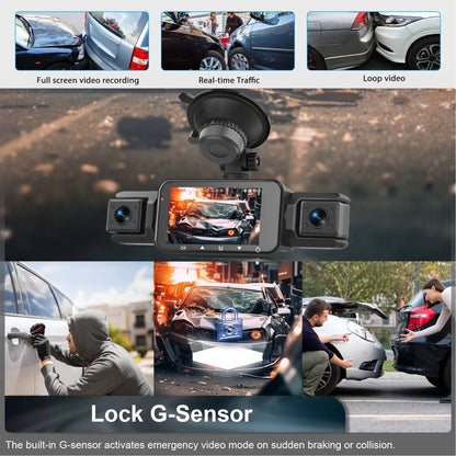 Comprehensive Wireless Dash Camera System with Night Vision & 4 Cameras for Enhanced Safety