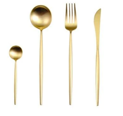 Stainless Steel Flatware Set 24-Piece Service for 6 with Colorful Handles for Everyday Dining Modern Table Utensils