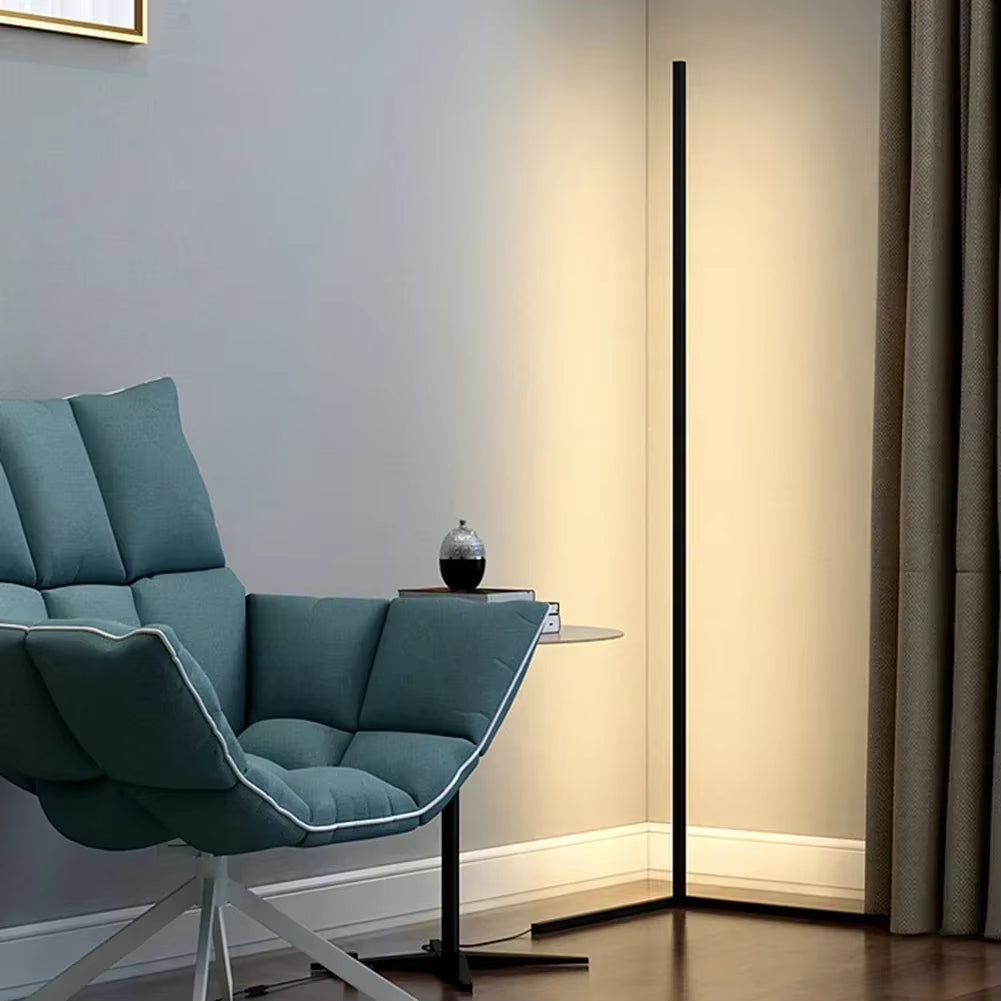 Dimmable Corner Floor Lamp with Remote Control – LED Mood Light for Living Room, Bedroom & Home Office – 3 Color Temperatures
