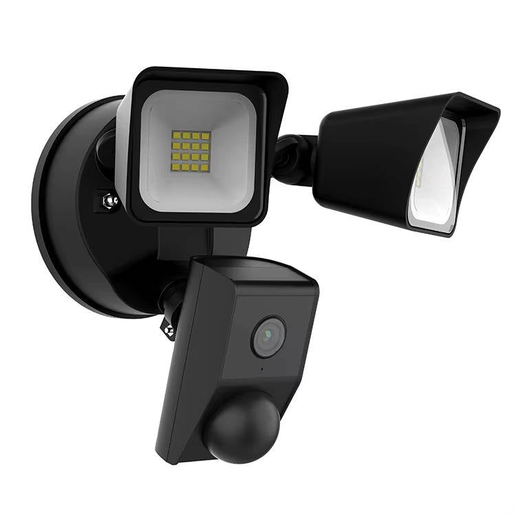Brillante luz de seguridad LED con cámara y detección de movimiento