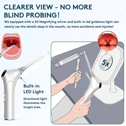 Limpiador dental eléctrico portátil con 3 ajustes de velocidad