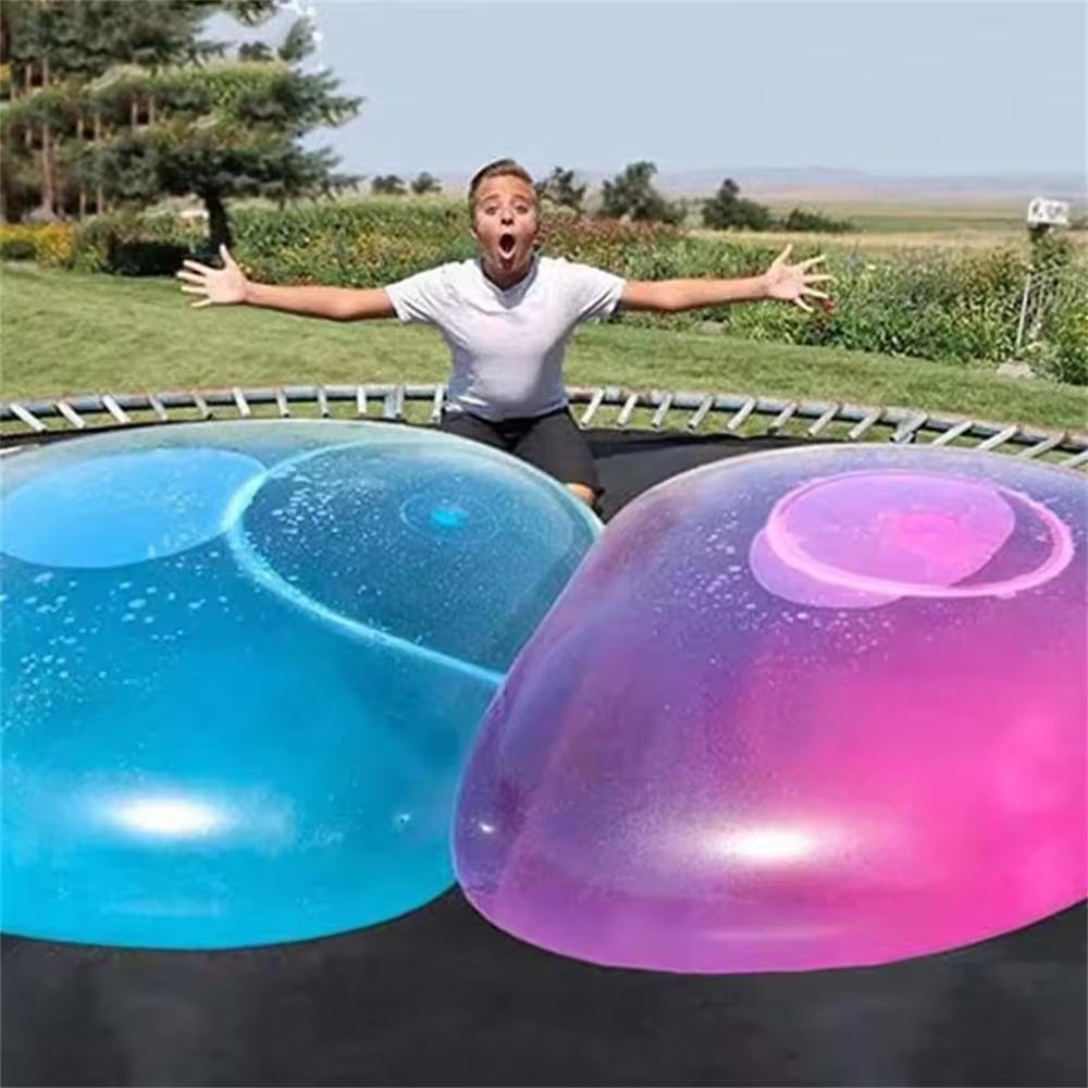 Inflatable Giant Bubble Ball 47 in TPR Bouncy Sphere Water-Fillable for Kids Outdoor Indoor Garden Beach Park Play Summer Activity Family Fu