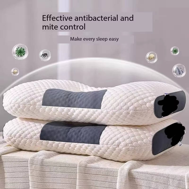 Juego de almohadas contorneadas suaves para cuello para un mejor soporte al dormir