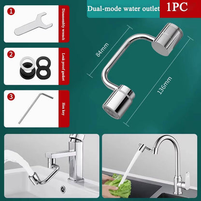 Extensor de grifo de lavabo ajustable con dos tipos de chorro