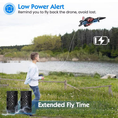 Divertido avión de acrobacias RC para niños con giros de 360 grados