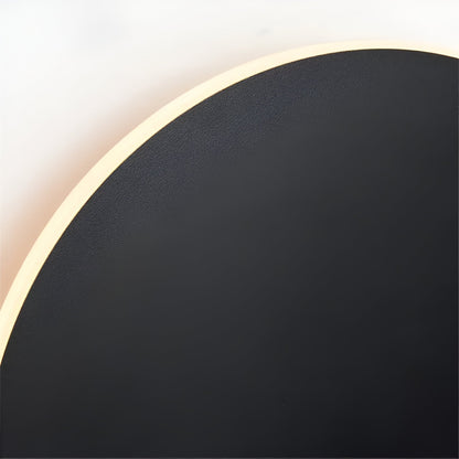Round LED Sconce 10W Aluminum Fixture 12 Inch Warm White Light for Bedroom Hallway Living Room Modern Minimalist Touch Control or Standard S
