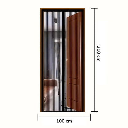 Mira Magnetic Door Curtain - Polyester Mesh, Easy Installation - 39.4 × 82.7 in