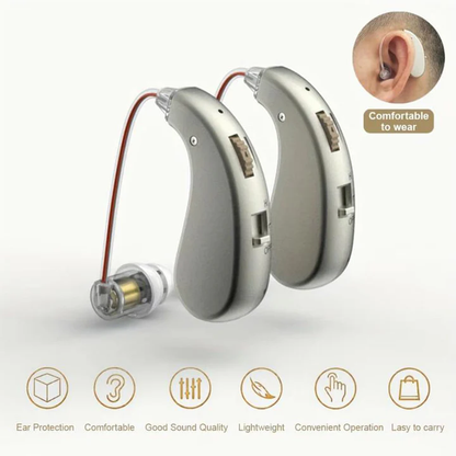USB Rechargeable OTC Hearing Aids with Bluetooth Connectivity | Comfortable Design for Enhanced Audio