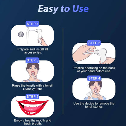 Limpiador dental eléctrico portátil con 3 ajustes de velocidad