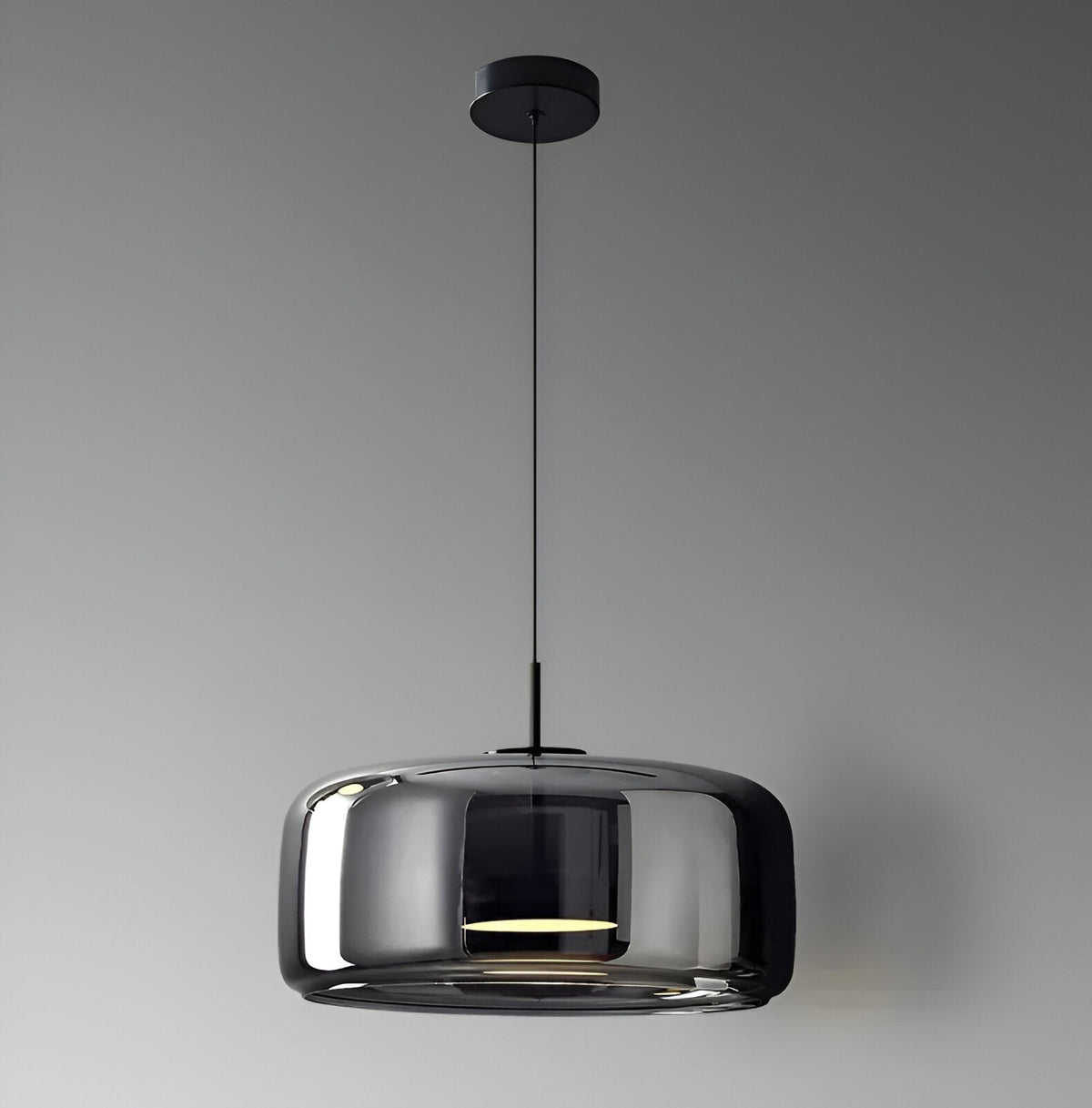 Glass Hanging Ceiling Fixture with Adjustable Cord for Dining Tables & Kitchen Islands | Color-Tunable LED Modern Farmhouse Style