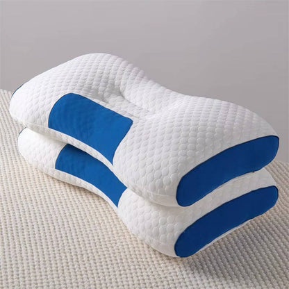 Juego de almohadas contorneadas suaves para cuello para un mejor soporte al dormir