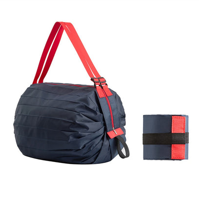 Collapsible Grocery Bag with Reinforced Straps and Water-Resistant Oxford Fabric for Shopping, Travel, Picnics, Eco-Friendly Reusable Tote