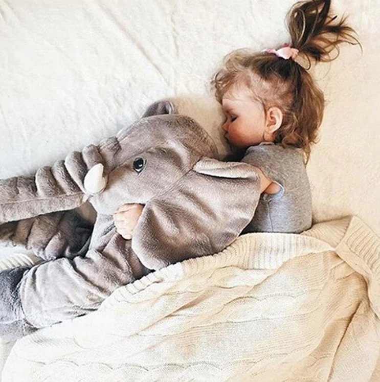 Plush Elephant Nursery Pillow for Babies & Toddlers – Soft Cuddle Cushion for Nap Time, Play & Decor