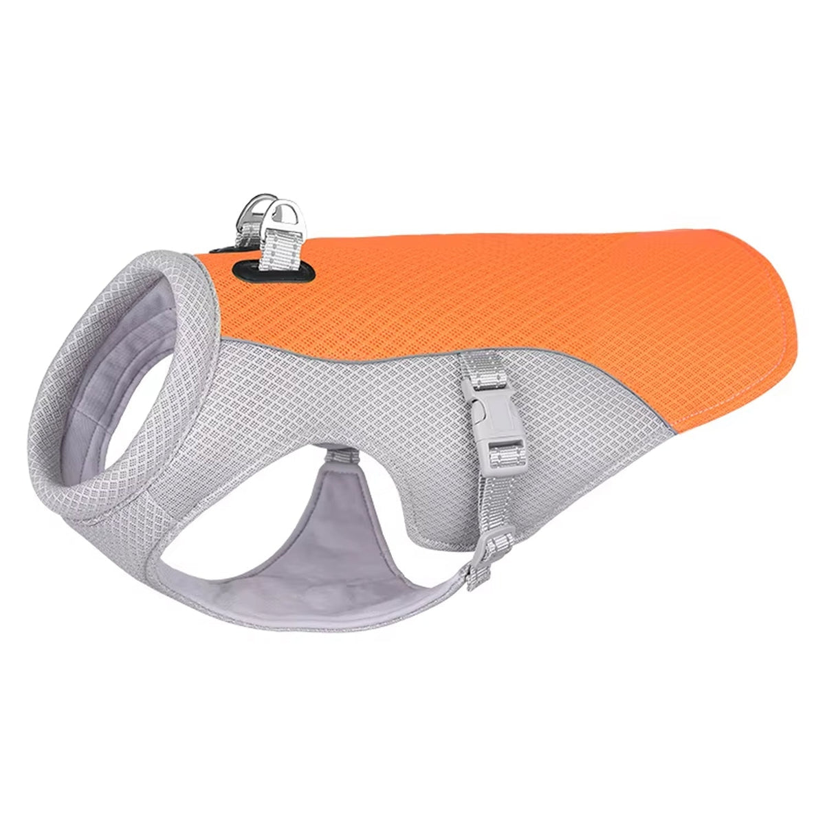 Water-Activated Dog Cooling Vest with Reflective Strips – Triple-Layer Heat Relief Harness for Summer Walks, S to 3XL