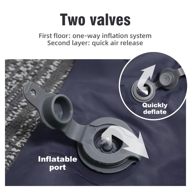 Self-Inflating Double Sleep Pad with Integrated Foot Pump for Two – Insulated Waterproof TPU Camping Mat for Backpacking, Tent Camping &