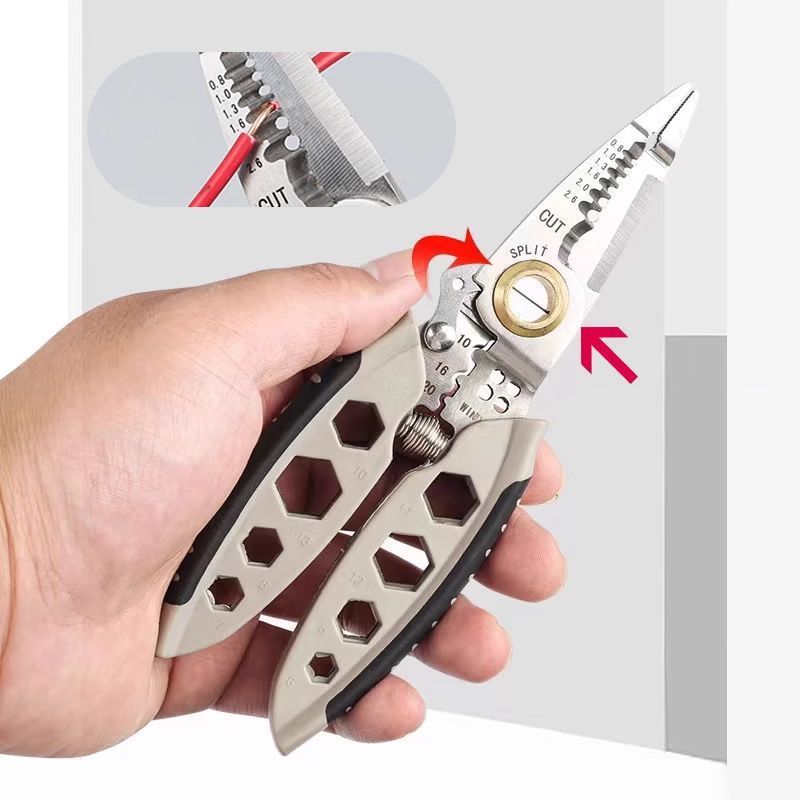 Professional Wire Stripper and Cutter Pliers for Electrical Work, Cable Prep, and Home Projects
