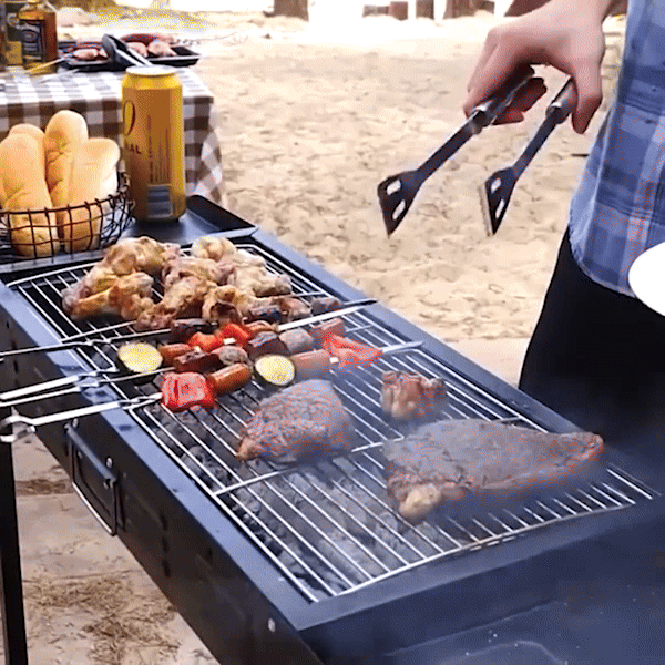 EMBERSET – Stainless Steel BBQ Tool Set for Outdoor Cooking
