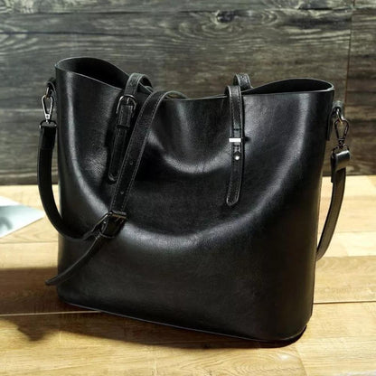 Genuine Leather Shoulder Bag Women's Vintage Flap Purse Adjustable Strap Crossbody Handbag for Everyday Travel Work Casual & Formal