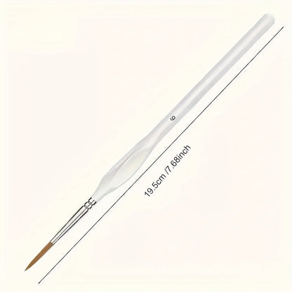 Fine Tip Detail Brush for Precision Painting, Miniatures & Fine Art – Synthetic Bristles for Acrylic, Oil & Watercolor
