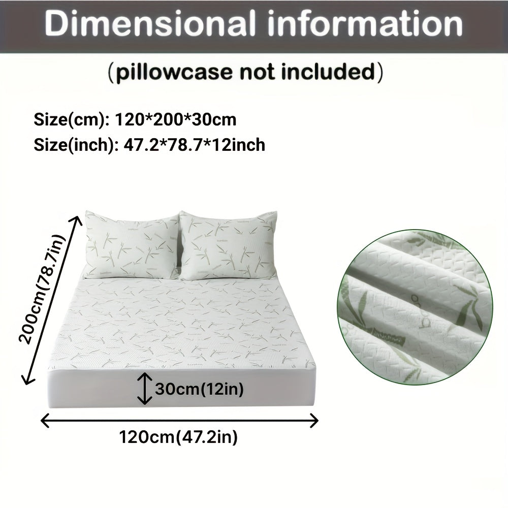 Cooling Bamboo Mattress Topper with 3D Airflow Layer for Temperature Regulation and Pressure Relief