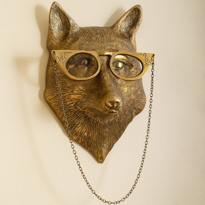 Decoración de pared de cabeza de animal 3D de vida silvestre para el hogar