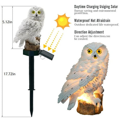Estatua solar de jardín resistente a la intemperie con iluminación LED