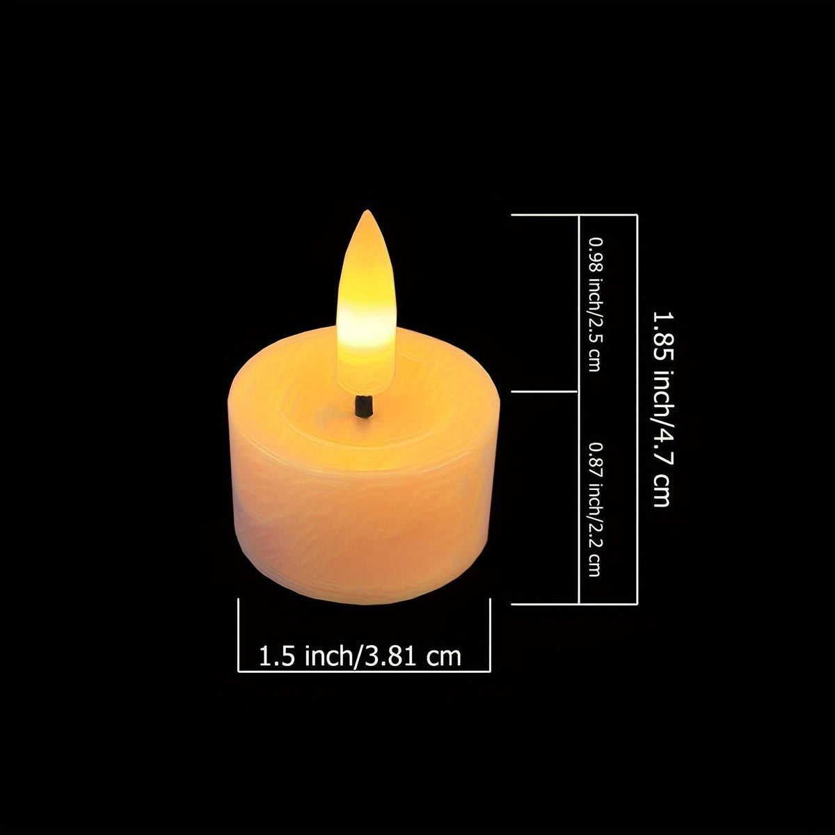 Flickering LED Flameless Tea Lights with Remote Control & Auto-Off Timer for Home Decor