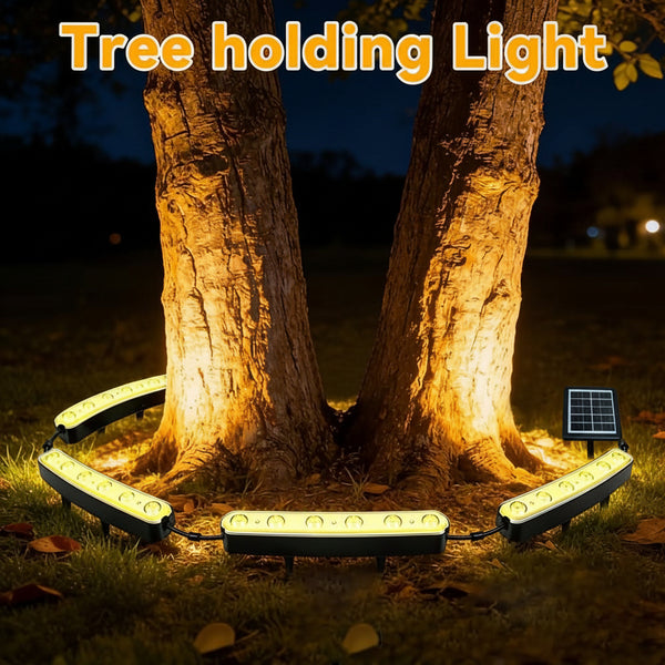 Arboria - Lámpara solar de pie para jardín y césped