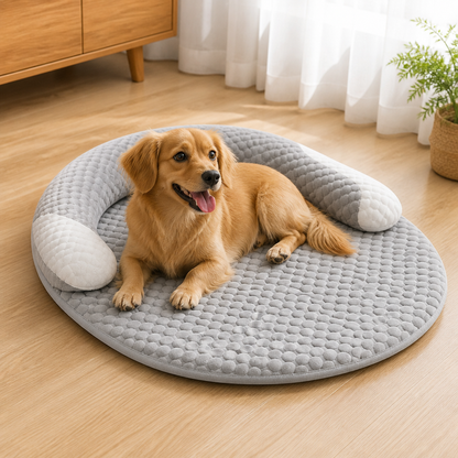 Ortekor Polka Dot Cooling & Washable Cover Dog Bed