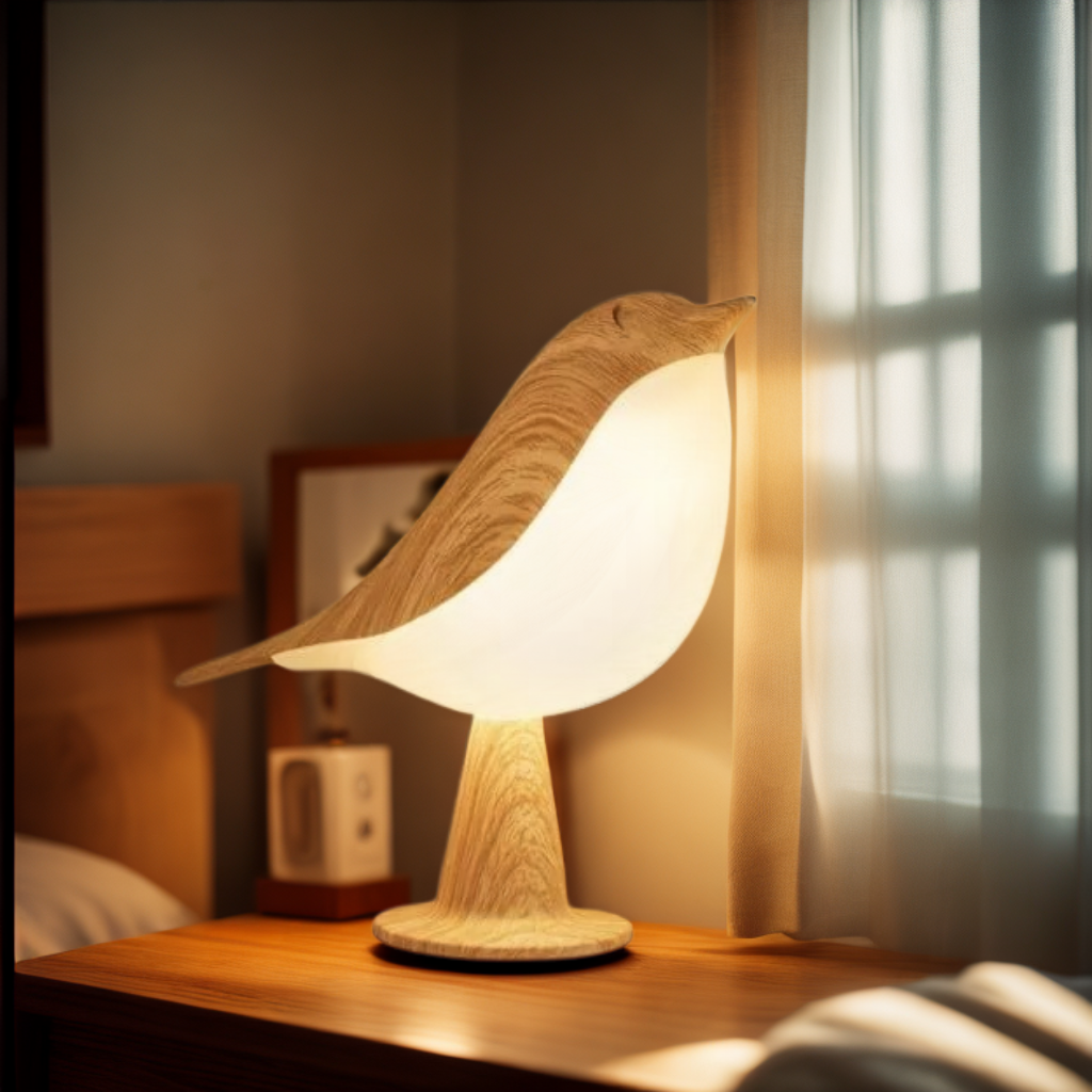 Serenwing – Lámpara de noche con toque escultural y aromaterapia