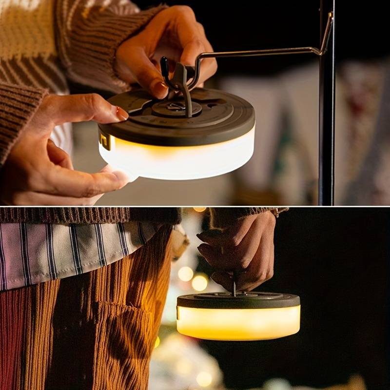 33 ft Rechargeable LED String Lights with 100 Bulbs – 8 Modes, Waterproof for Outdoor, Camping, Patio & Garden Decor