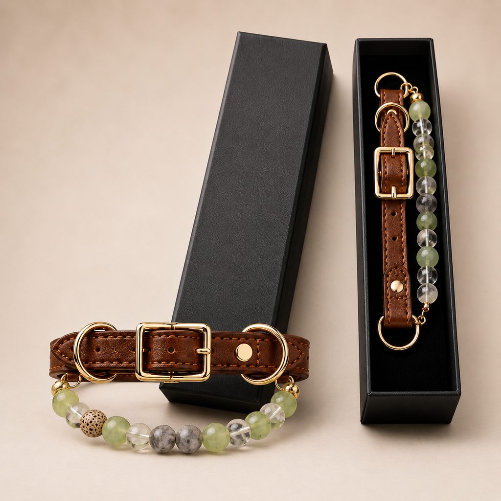 Ortekor Four Elements Crystal Pet Collar Gift Box for Cats & Small Dogs - Photo-Ready Astrology Pet Jewelry for Birthdays, Holidays & Meaningful Pet Gifts